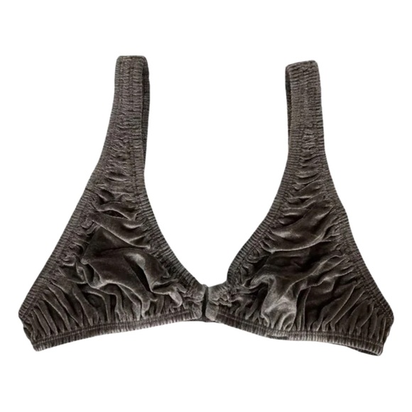 amethyst SKIMS velvet stretch plunge bralette | triangle bralette - Picture 1 of 12